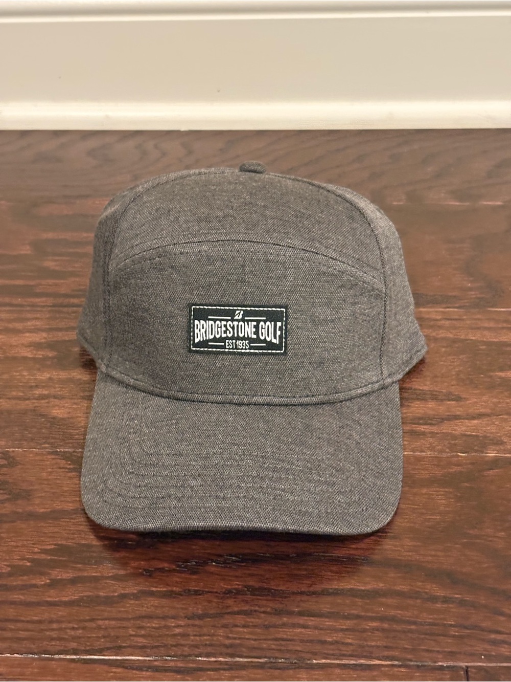 NEW Bridgestone Golf Split Panel 1935 Hat (Charcoal Adjustable) Golf Cap NWT NEW